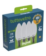 Ferramenta1.com | Beghelli led oliva e14  5w 58053 calda 3000k 4 pz - CF 10