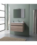 Ferramenta1.com | Mobile bagno bogota 2 ante 80 sosp. rovere fumo - PZ 1