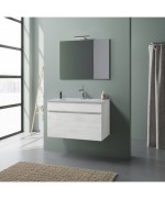 Ferramenta1.com | Mobile bagno bogota 2 ante 80 sosp. rovere bianco - PZ 1