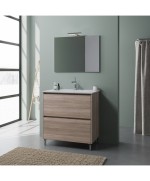 Ferramenta1.com | Mobile bagno lisbona 2c 80 rovere fumo - PZ 1