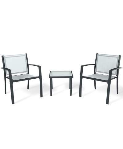 Ferramenta1.com | C salotto havana 3 pz acciaio grigio - PZ 1