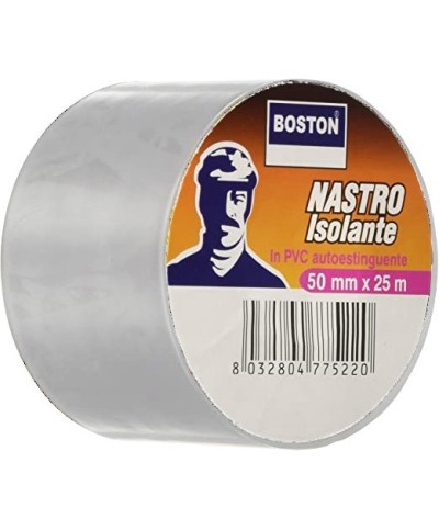 Ferramenta1.com | Boston nastro isolante bianco 50mmx25m - PZ 3
