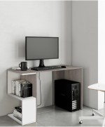 Ferramenta1.com | Kit scrivania 117x50x73,5 cm rovere gr./bianco - PZ 1