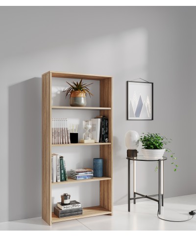 Ferramenta1.com | Kit libreria 3 ripiani 65x25xh138 cm rovere barly - PZ 1