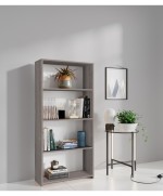 Ferramenta1.com | Kit libreria 3 ripiani 65x25xh138 cm rovere grigio - PZ 1