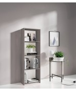 Ferramenta1.com | Kit libreria 3 ripiani 45x25xh138 cm rovere grigio - PZ 1