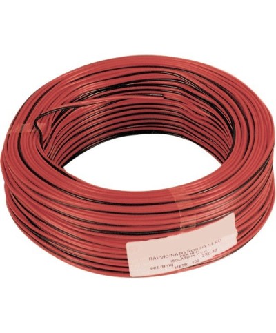 Ferramenta1.com | Cavo elettrico hi-fi 2x0,75 mm rosso-nero - MT 100