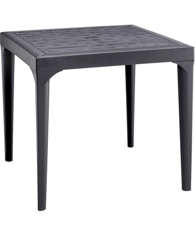 Ferramenta1.com | Tavolo resina malmo 80x80xh74 cm antracite - PZ 1