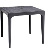 Ferramenta1.com | Tavolo resina malmo 80x80xh74 cm antracite - PZ 1