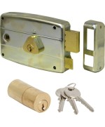 Ferramenta1.com | Cisa 50571 60 mm sx serratura appl. ferro quadro man. - PZ 1