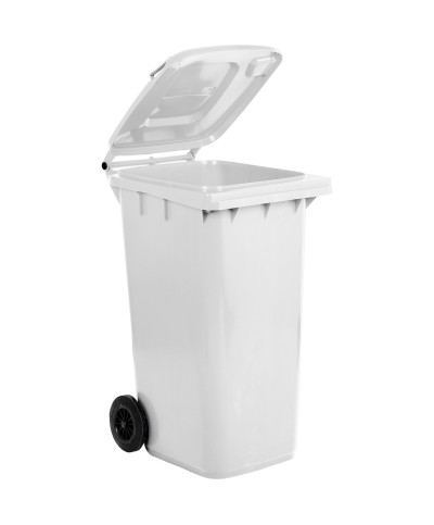 Ferramenta1.com | Pattumiera 240 l con ruote bianco mp - PZ 1