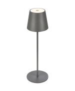 Ferramenta1.com | Lampada da tavolo bt10004 batt ricaric grigio - PZ 1