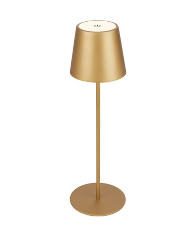 Ferramenta1.com | Lampada da tavolo bt10009 batt ricaric oro - PZ 1