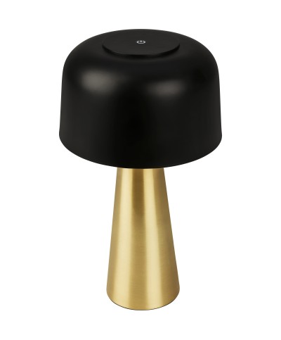 Ferramenta1.com | Lampada da tavolo bt10005 batt ricaric nero/oro - PZ 1