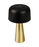 Ferramenta1.com | Lampada da tavolo bt10005 batt ricaric nero/oro - PZ 1