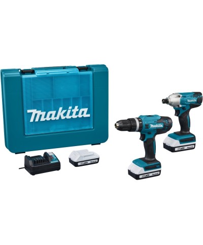 Ferramenta1.com | Makita superkit 18vp 2ah dk18922 con 3 batterie - PZ 1