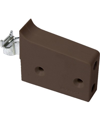 Ferramenta1.com | Attaccaglia univers.per barra portapensili marrone - PZ 40