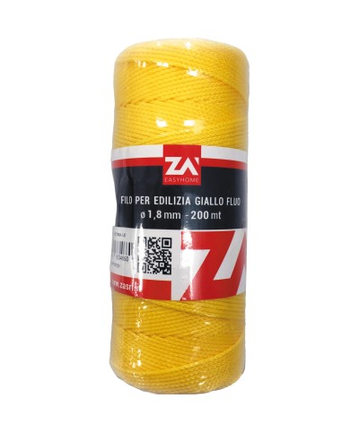 Ferramenta1.com | Filo p/edilizia 1,8 mm cf 200 m giallo - CF 1