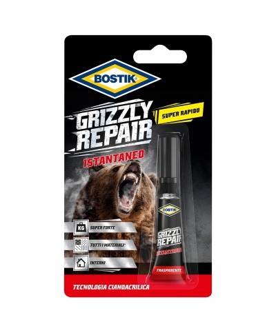 Ferramenta1.com | Bostik grizzly repair istantaneo 3 g blister - PZ 12