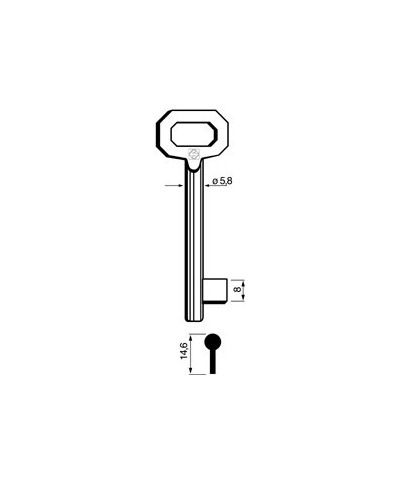 Ferramenta1.com | Chiavi silca patent 5010 passepartout corta bronz - PZ 5