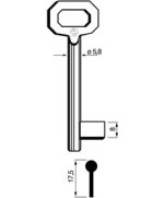 Ferramenta1.com | Chiavi silca patent 5012 passepartout lunga bronz - PZ 5