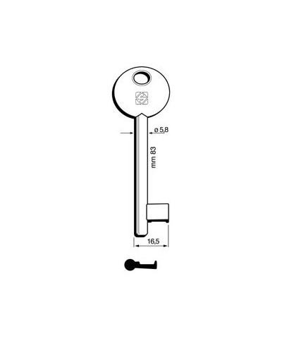 Ferramenta1.com | Chiavi silca patent agb-pari 6p1d bz - PZ 5