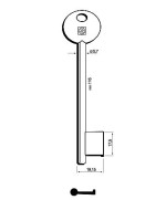 Ferramenta1.com | Chiavi silca patent corni pari 6p7d ni - PZ 5