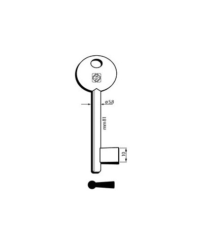 Ferramenta1.com | Chiavi silca patent mp piena 6p9mp olc - PZ 5