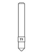 Ferramenta1.com | Silca tastatore t1 (punzonate) x matrix d740367zb - PZ 1