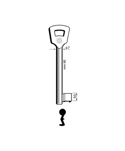 Ferramenta1.com | Chiavi silca patent 6nfhl zama - PZ 5