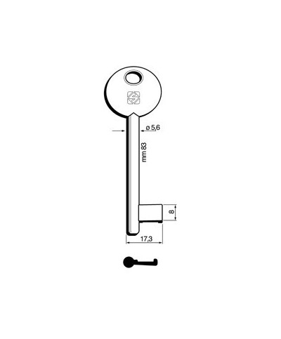Ferramenta1.com | Chiavi silca patent bonaiti pari 6p3d bz - PZ 5