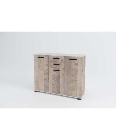 Ferramenta1.com | Madia sochef 107x36xh86 cm rovere sabbiato/grigio - PZ 1