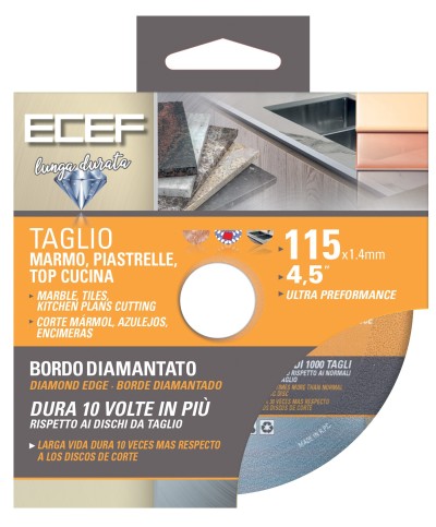 Ferramenta1.com | Disco diamantato per marmo piastrelle d 115 mm - PZ 1