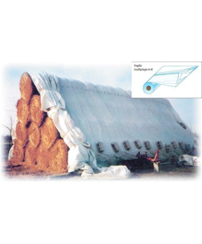 Ferramenta1.com | Polietilene bianco nero h 150x1200 cm spess 0,20 mm - KG 125