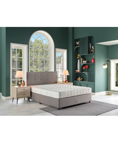 Ferramenta1.com | C letto matrimoniale contenitore 160x200 cm grigio chiaro - PZ 1