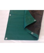 Ferramenta1.com | Telone pe pesante c/occhioli 240 g verde  4 x  5 m - PZ 3