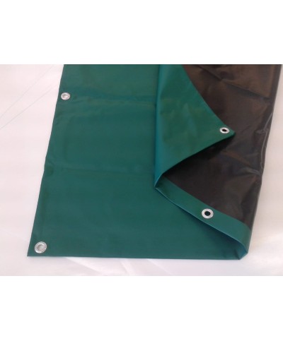 Ferramenta1.com | Telone pe pesante c/occhioli 240 g verde  5 x  6 m - PZ 2