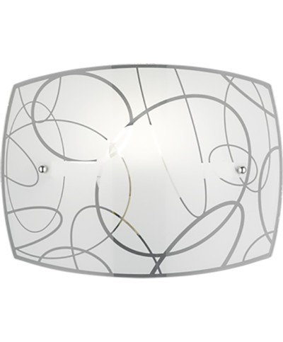 Ferramenta1.com | Applique spirelli decoro cerchi e27 30x22 cm - PZ 1