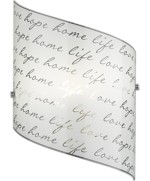 Ferramenta1.com | APPLIQUE SIGNA DECORO FIRMA E27 22X30 CM - Access...
