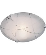 Ferramenta1.com | Plafoniera sandrina graniglia righe trasp. d.30 - PZ 1