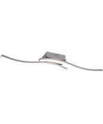 Ferramenta1.com | Plafoniera led route acciaio satin. 2 luci x 5w 4000k - PZ 1