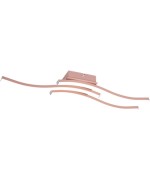 Ferramenta1.com | Plafoniera led route oro rosa 3 luci x 5w 400k0 - PZ 1