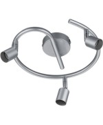 Ferramenta1.com | Plafoniera paris 3 luci gu10 alluminio d. 28 - PZ 1
