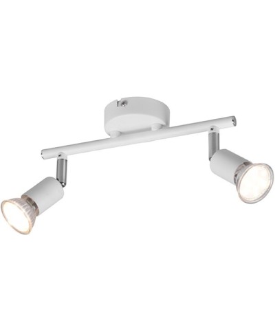 Ferramenta1.com | Barra 2 faretti paris gu10 bianco - PZ 1