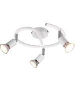 Ferramenta1.com | Plafoniera paris 3 luci gu10 bianco d. 28 - PZ 1
