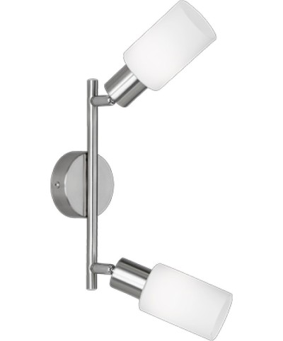 Ferramenta1.com | Barra 2 faretti mars e14 acciaio/vetro - PZ 1