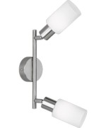 Ferramenta1.com | Barra 2 faretti mars e14 acciaio/vetro - PZ 1