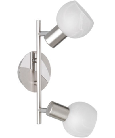 Ferramenta1.com | Barra 2 faretti antibes e14 acciaio/vetro - PZ 1