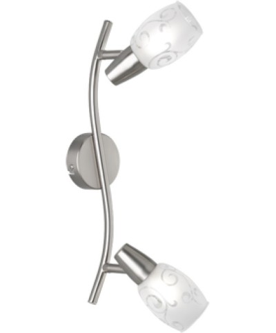 Ferramenta1.com | Barra 2 faretti colmar e14 vetro satinato - PZ 1