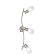 Ferramenta1.com | Barra 3 faretti colmar e14 vetro satinato - PZ 1